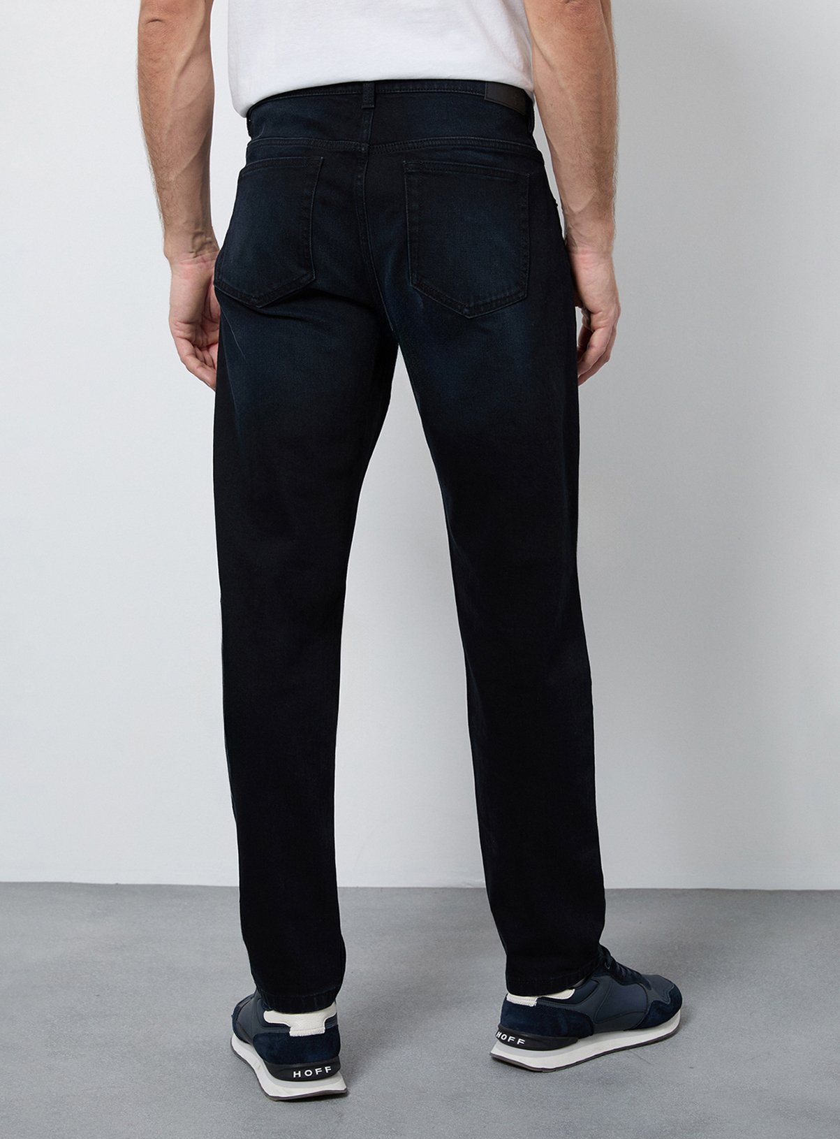 BURTON Blue Black Dark Wash Stretch Slim Fit Jean 36S - Image 3 thumbnail
